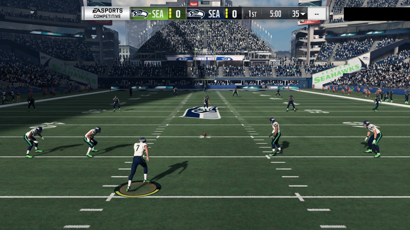 This was basically a mirror match, except in a world where the mirror is much, much better than you at video game football. I don’t have final results for any of these games because I would inevitably rage-quit after the third interception. (Screenshot: Madden NFL 18/EA)